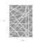 Homeroots 9' X 12' Gray And Ivory Geometric Washable Indoor Outdoor Area Rug 600460 - alternate 5