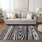 Homeroots 5' X 8' Black Taupe And Beige Faux Bois Washable Indoor Outdoor Area Rug 614474 - alternate 6