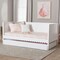 Baxton Studio Roni Modern White Scalloped Wood Twin Daybed with Trundle 256-14086-14087-ZORO - alternate 6