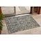 Homeroots 2' X 3' Taupe and Dark Taupe Oriental Washable Non Skid Indoor Outdoor Area Rug 563790 - alternate 1