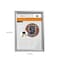 Deflecto Wall Mount Snap Frame, 8.5x11, Slvr 690001S - alternate 6