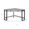 Homeroots 42" Gray and Black Corner Computer Desk 355736 - alternate 4