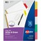 Avery reg Big Tab Write  Erase Dividers, Multi AVE23076 - alternate 1