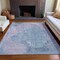 Homeroots 8' X 10' Sky Blue And Denim Blue Abstract Washable Indoor Outdoor Area Rug 615713 - alternate 6