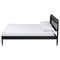 Baxton Studio Florica Art Deco Black Wood Queen Platform Bed 255-14153-ZORO - alternate 7