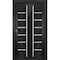 Sartodoors Sliding Closet Bi-fold Doors Black Solid Core Modern Interior QUADRO4088BF-BLK-56 x 80 (2* 28x80) - alternate 1