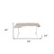Homeroots 59" Adjustable Light Khaki and White L Shape Standing Desk 528670 - alternate 4