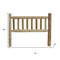 Homeroots Natural Vintage Brown Finish Cedar Log Twin Headboard 370315 - alternate 4