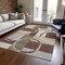 Homeroots 5' X 8' Brown And Ivory Geometric Washable Indoor Outdoor Area Rug 612564 - alternate 6