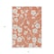 Homeroots 3' X 5' Coral Ivory And Gray Floral Washable Indoor Outdoor Area Rug 599874 - alternate 7
