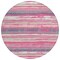 Homeroots 8' Pink Gray And Green Round Striped Washable Indoor Outdoor Area Rug 598916 - alternate 7