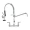 Vevor Commercial Wall Mount Kitchen Sink Faucet Pre-Rinse Sprayer 21" Height 5803A-12-21 - alternate 1