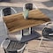 Flash Furniture Commercial All-Weather 48x30 Natural HPL Tabletop-SIL 2 Column Base ST-REC3048-NAT-TB002S-GG - alternate 6