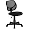 Flash Furniture Mesh Task Chair, 15-1/2" to 19-1/2", Black WA-3074-BK-GG - alternate 1