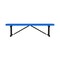 Leisure Craft Leisure Craft 6 FT Outdoor Bench without Back, Portable, Blue B6XPP-BLUE - alternate 6