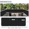Wrightmaster 2.5 ft. x 25 ft. Black Balcony Privacy Fence Screen with UV Blockage for Balcony Patio Deck Yard ZR-2525BK - alternate 7