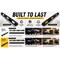 Traffic Kontrol Parking Wheel Stop Block Curb Kit, Rubber, 4 in Height, 72 in Length, 28 lbs TK-PS-6-BKYW-B-KIT - alternate 9