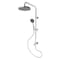 Kingston Brass Wall Mount Rain Drop Shower System with Hand Shower, Polished Chrome KSG2391D - alternate 1