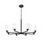 Z-Lite Oren 8-Light Chandelier, 42 in W, Matte Black 7004-8MB - alternate 5