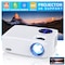 Wrightmaster 1920 x 1080 Full HD LCD Portable Projector with 20000 Lumens, 450" Display, White ZR-L306 - alternate 3