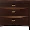 Homeroots 25" Espresso Three Drawers Solid Wood Nightstand 285546 - alternate 3