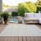 Homeroots 9' X 12' Ivory And Beige Geometric Washable Indoor Outdoor Area Rug 583364 - alternate 9