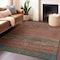 Homeroots 5' X 8' Terra Cotta Abstract Washable Indoor Outdoor Area Rug 608760 - alternate 7