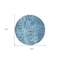 Homeroots 8' Blue Round Ikat Washable Indoor Outdoor Area Rug 576973 - alternate 4