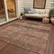 Homeroots 9' X 12' Brown And Taupe Medallion Washable Indoor Outdoor Area Rug 616110 - alternate 7