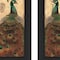 Homeroots Set Of Two Peacock 2 Black Framed Print Wall Art, 2PK 405687 - alternate 4