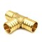 Thrifco Plumbing 1/2" Brass Tee Lead Free F1807 - (PEX B) 7910222 - alternate 1