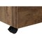 Homeroots 25" Brown Particle Board and Wood Filing Cabinet With Drawers 333501 - alternate 7