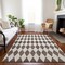 Homeroots 5' X 8' Brown Geometric Washable Indoor Outdoor Area Rug 577020 - alternate 9
