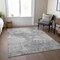 Homeroots 8' X 10' Gray Silver And Charcoal Nautical Washable Indoor Outdoor Area Rug 581740 - alternate 4