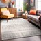 World Rug Gallery Geometric Boho Area Rug 4 ft x 6 ft Gray MON843GRAY4X6 - alternate 1