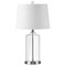 Jonathan Y Walsh 25" Glass LED Table Lamp, Clear/Chrome JYL1018A - alternate 10