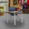Regency Learning School Desk, 36 in W X Wood, Metal, Noble Oak / Chrome TSD36231918NOBPCM - alternate 3