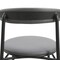 Leisuremod Lume Modern Dining Side Chair in Polyester with Black Steel Frame in Charcoal, 2PK LC20CH2 - alternate 8