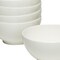 Homeroots White Six Piece Porcelain Service For Six Bowl Set 483486 - alternate 3