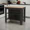 Homeroots Black and Oak 41" Kitchen Island With Storage 535021 - alternate 7