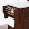 Crosley Lafayette Stone Top Full Size Kitchen Island/Cart KF30005BMA - alternate 6