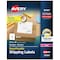 Avery Laser Mailing Label, 4 in Label W, 3 1/3 in Label H, 6 Labels per Sheet White 7278255164 - alternate 1