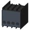 Siemens auxiliary switch, on the front, 2 NO, 73/74, 83/84, current path: 1 NO, 1 3RH2911-1MA20 - alternate 5