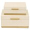 Homeroots Set of Two Cream And Gold Nesting Wood Box With Lid, 2PK 712929 - alternate 10