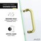 Anzzi Fellow Series 24 in. by 70 in. Frameless Hinged shower door in Brushed Gold with Handle SD-AZ09-01BG - alternate 7