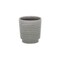 Homeroots Gray Ceramic 19 Ounce Striped Round Distressed Pot Planter 487470 - alternate 6