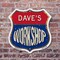 Signmission Dave's Workshop, 6 Inch X 6 Inch, Plastic Sign SHI-P-6-489-DAVE - alternate 4