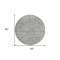 Homeroots 8' Gray And Ivory Round Abstract Washable Indoor Outdoor Area Rug 598970 - alternate 7
