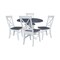 Whitewood Industries Extension Dining Tables, 45 in L, 38 in H, Parawood, 5 Piece Set K05-42DPT-27-C613-4 - alternate 1
