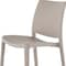 Homeroots Set of Four Taupe Heavy Duty Plastic Outdoor Stacking Dining Chairs, 4PK 565209 - alternate 4